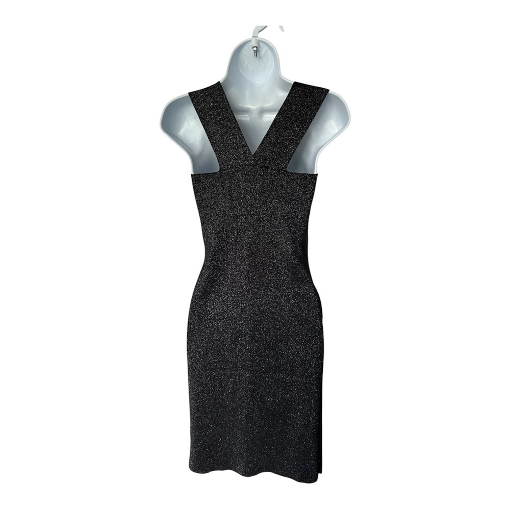 House of Harlow Black Sparkly Lurex Bodycon Dress Excellent Size XS - Picture 4 of 10